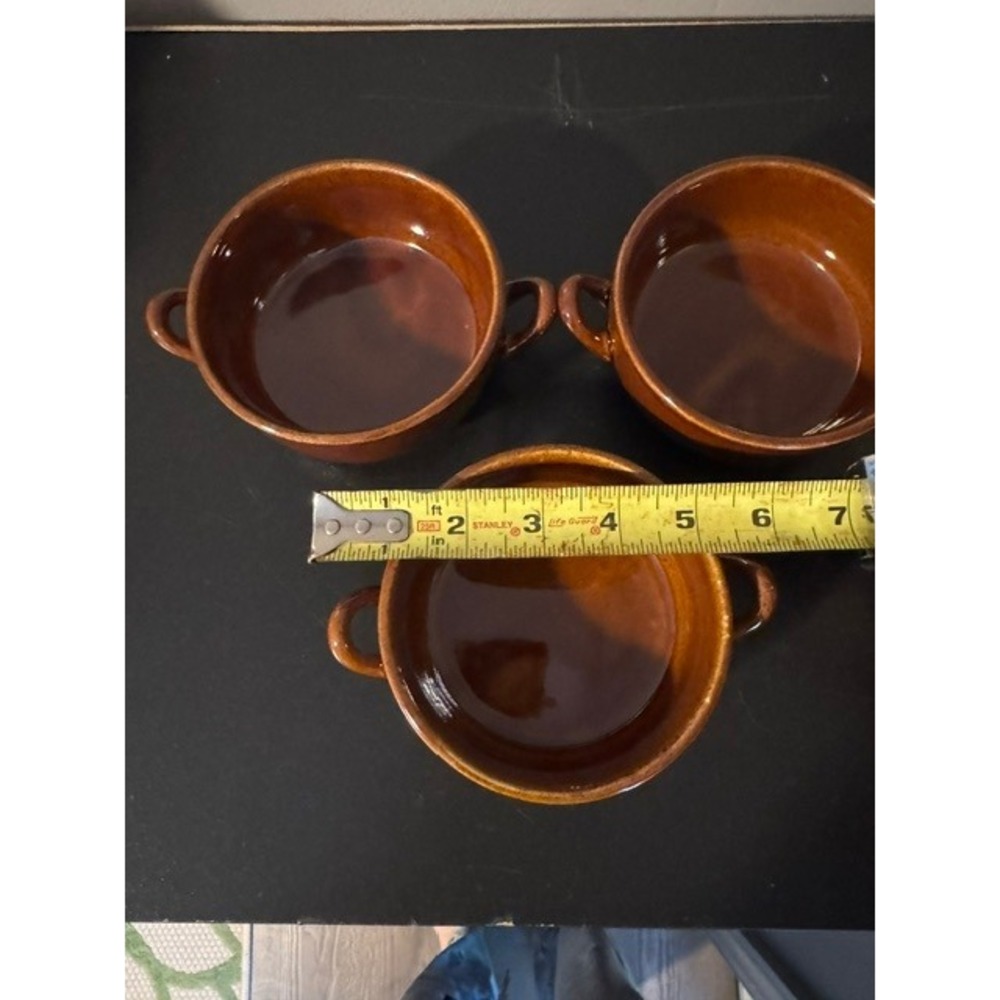 Boston Warehouse Crock Brown Glaze Vintage 1993. Excellent Condition. Set Of 3. - Picture 4 of 9